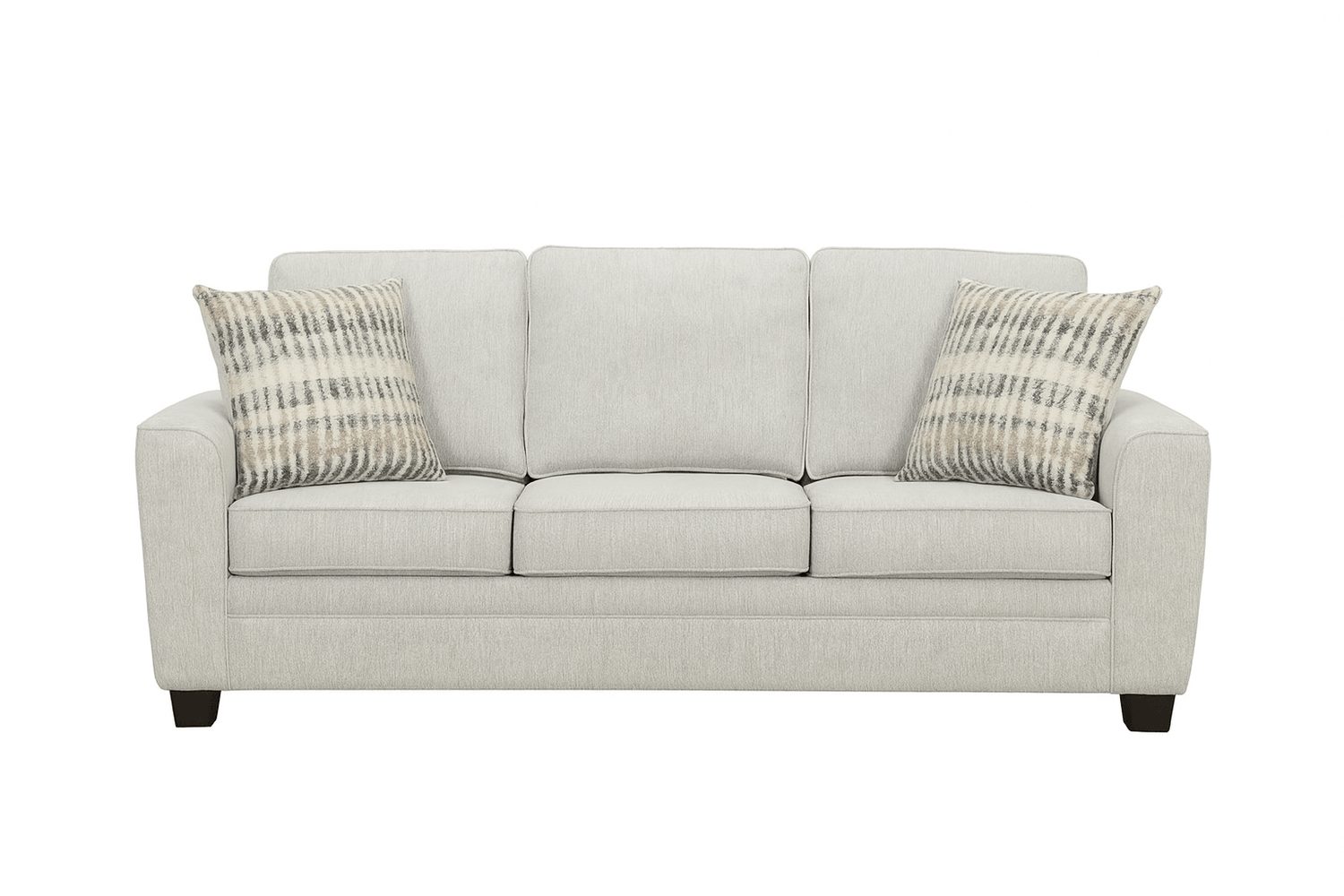 Confa Grey Sofa with Two Pillows