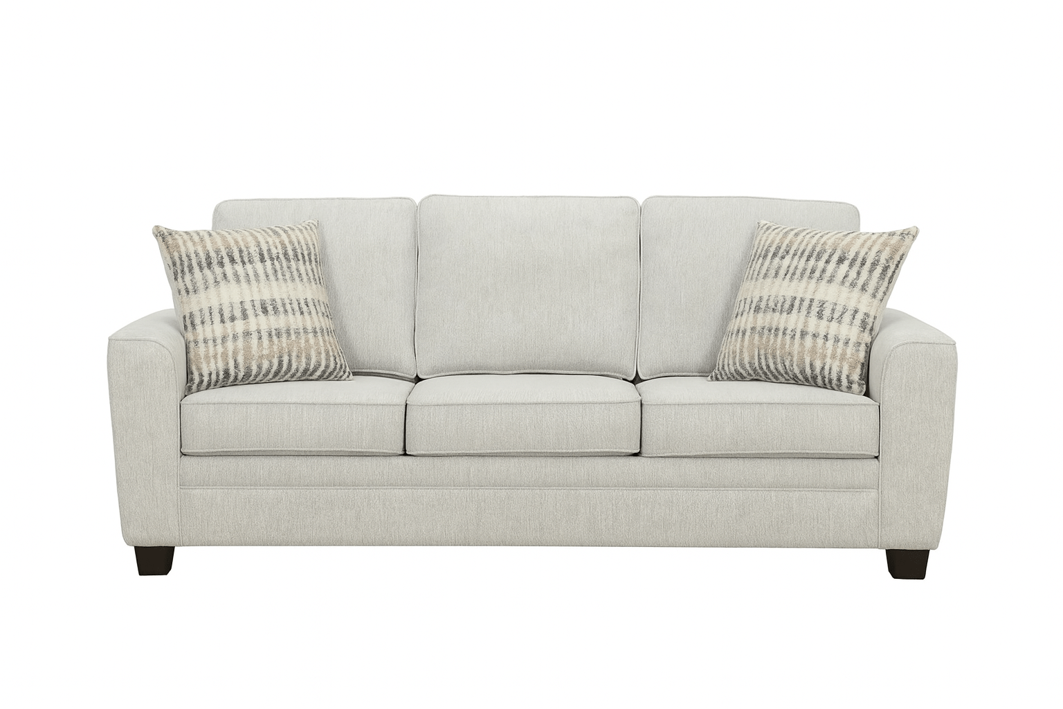Confa Grey Sofa with Two Pillows