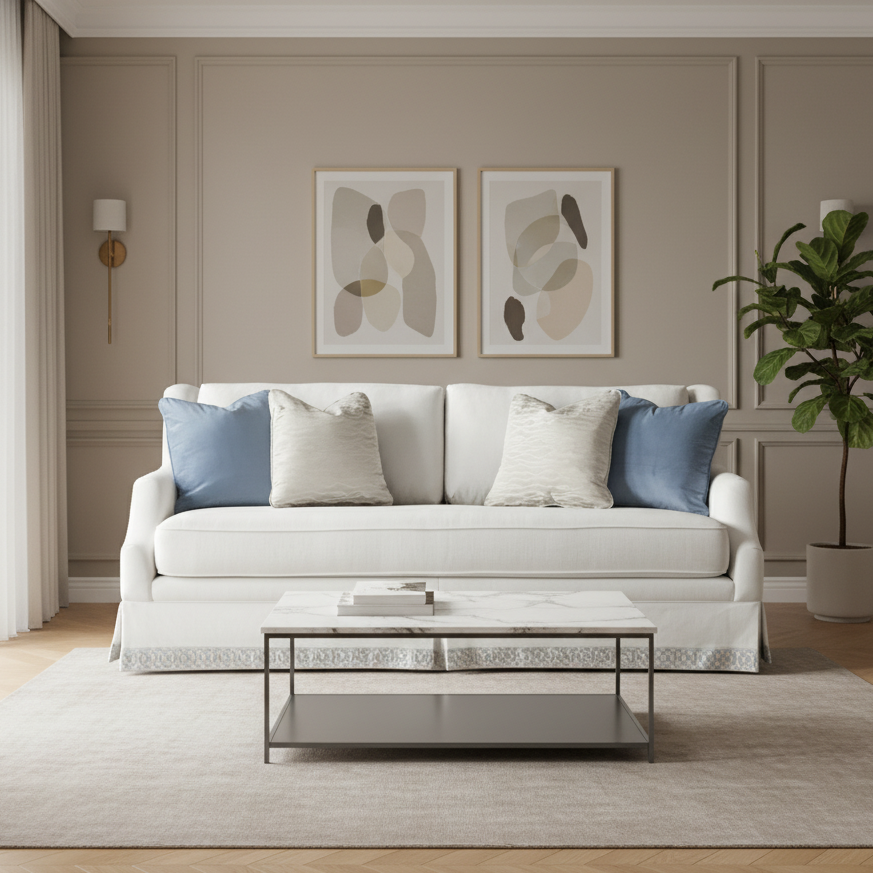 Copacabana White Sofa