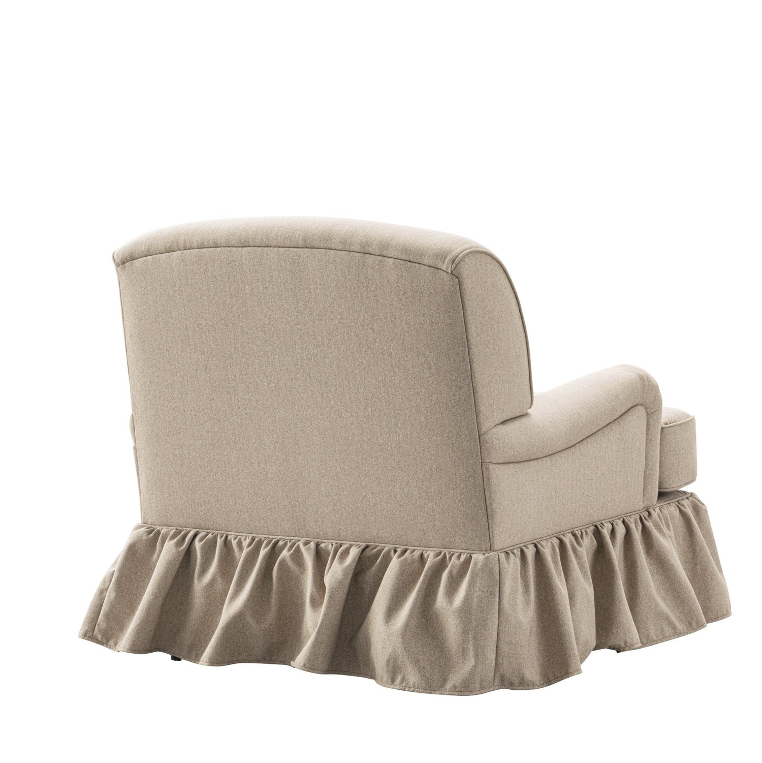 Coral Pattern skirted Accent Chair