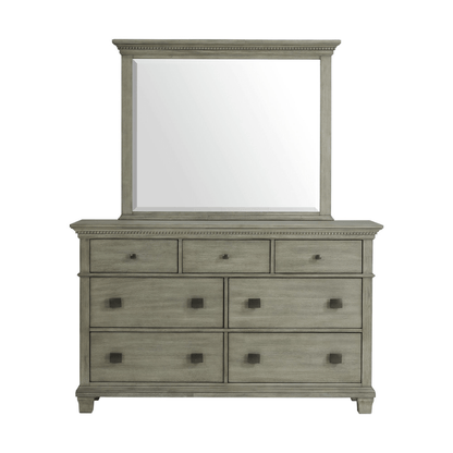 Crawford Dresser &amp; Mirror Set Grey