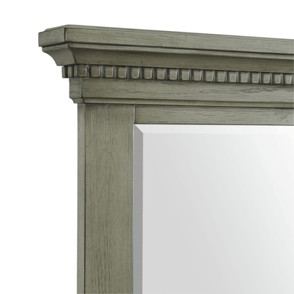 Crawford Dresser &amp; Mirror Set Grey