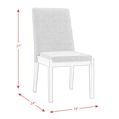 Cross Round Dining Side Chair