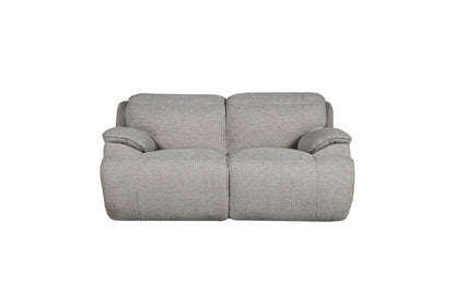Cushy Grey Power Motion Loveseat