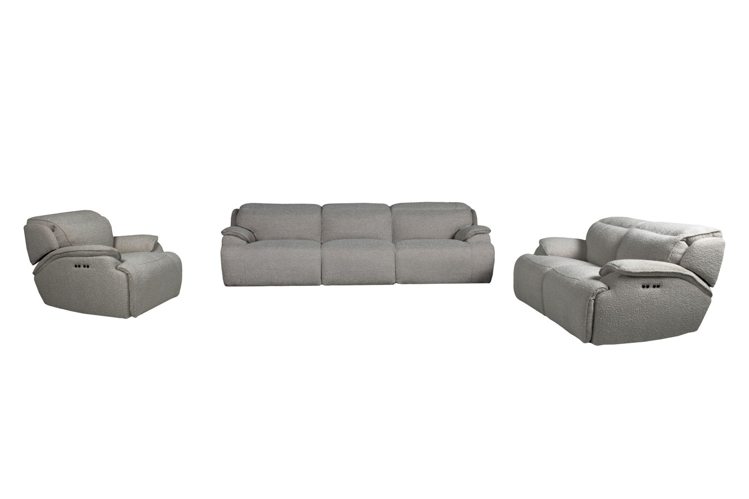 Cushy Grey Power Motion Sofa Set