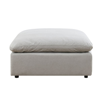 Cloud 9  Light Grey Sectional with Hardy Occasional(Coffe Table1/End Table1)
