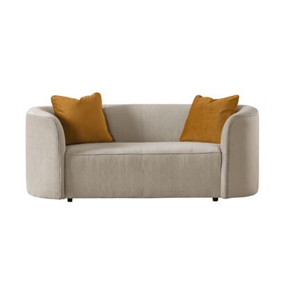 Dana Beige Mustard Loveseat (182cm)