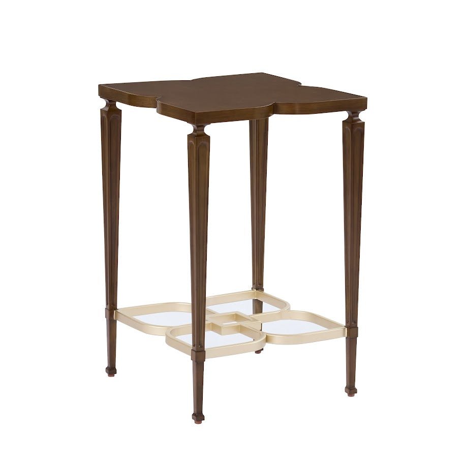 طاولة دار أكسنت البنية