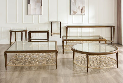 Dar Round Side Brown table