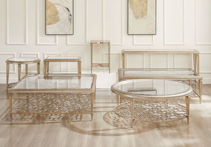Dar Round Side Gold table