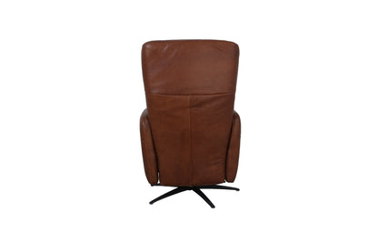 Dark Brown Leather Power Recliner