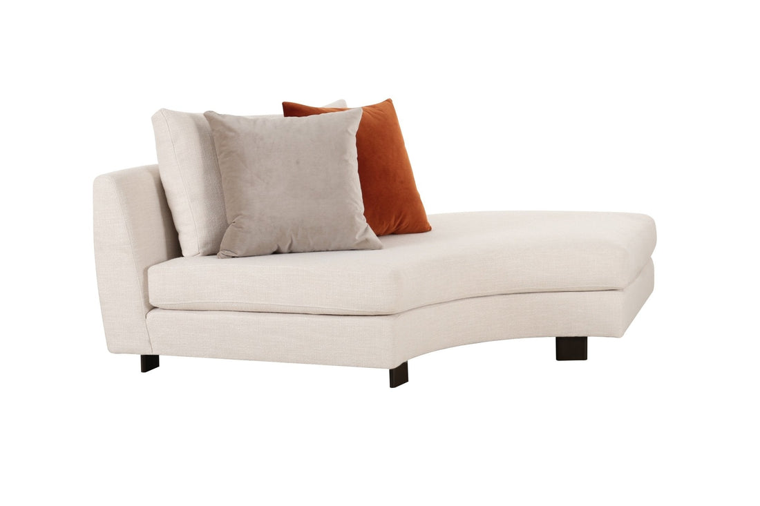 Deniz Brown Left Arm Chaise