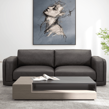 Densler Black 3.5 Seater Sofa
