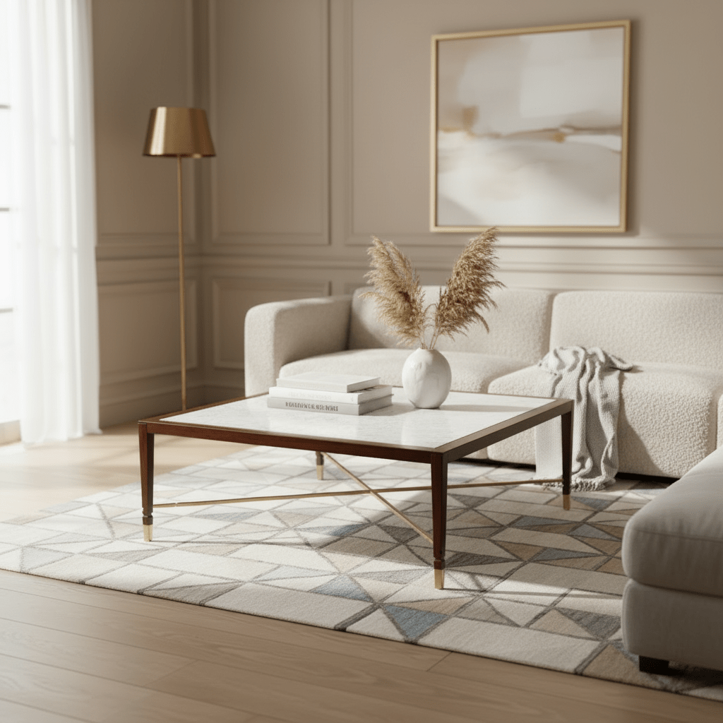 Diwan SILVER SQUARE COFFEE TABLE