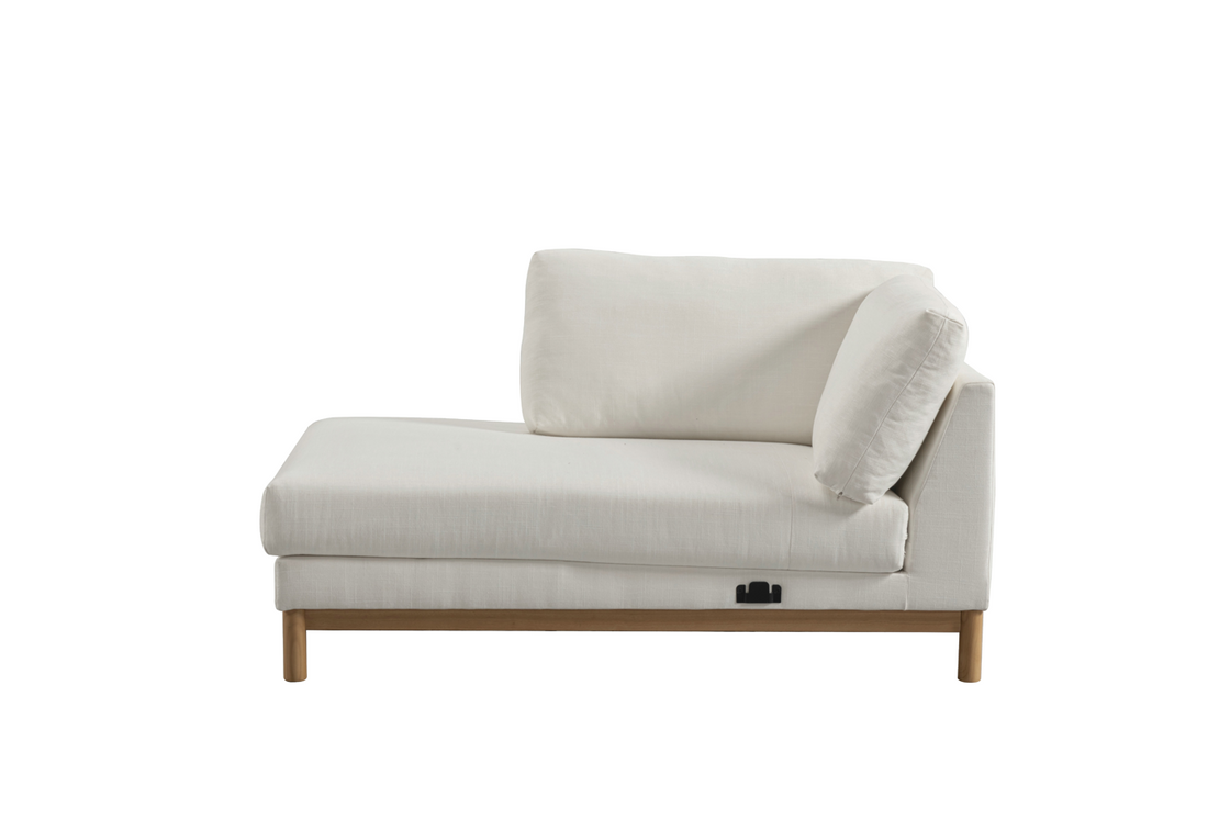 Hargrove Beige Sectional Left Chaise