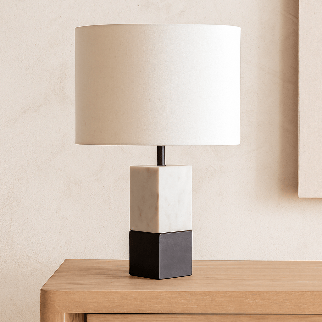 Dual Table Lamp Black