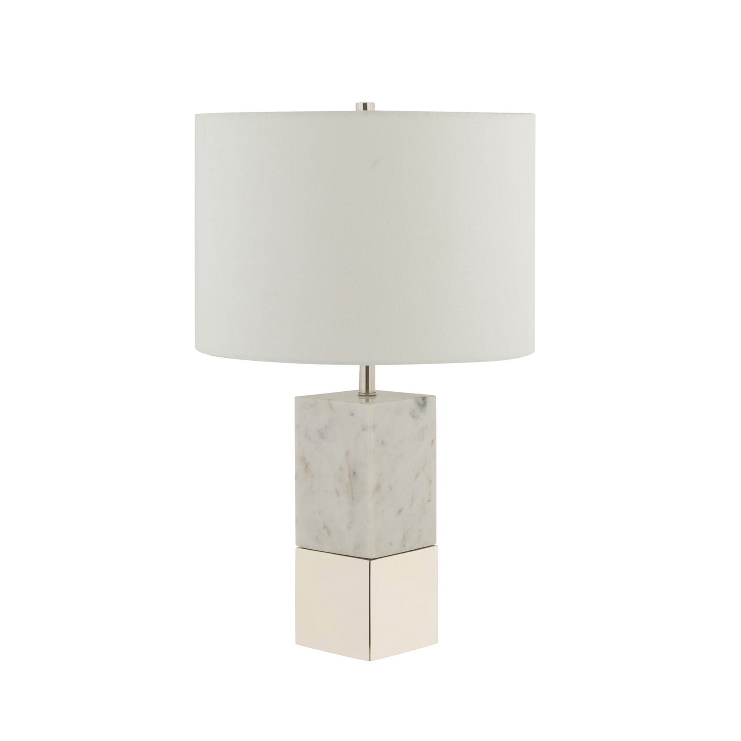 Dual Table Lamp Silver
