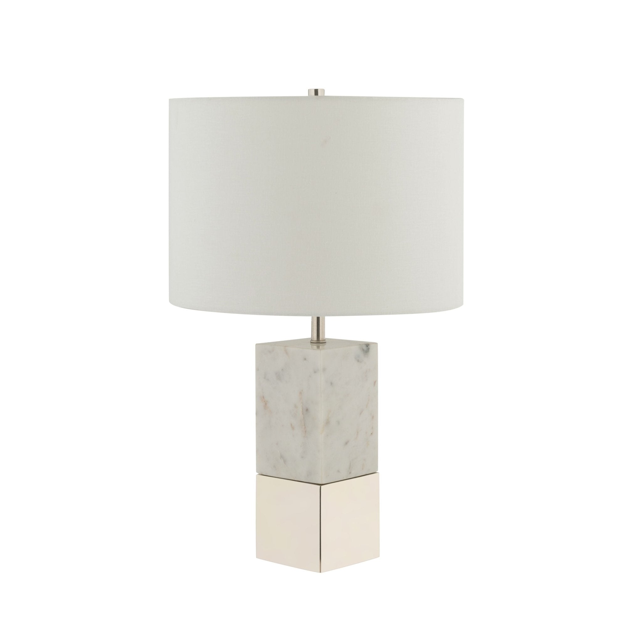 Dual Table Lamp Silver