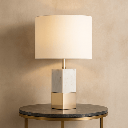 Dual Table Lamp Silver