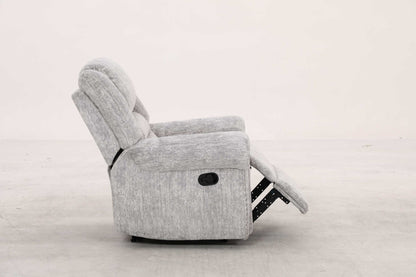 EaseGlide Manual Grey Recliner