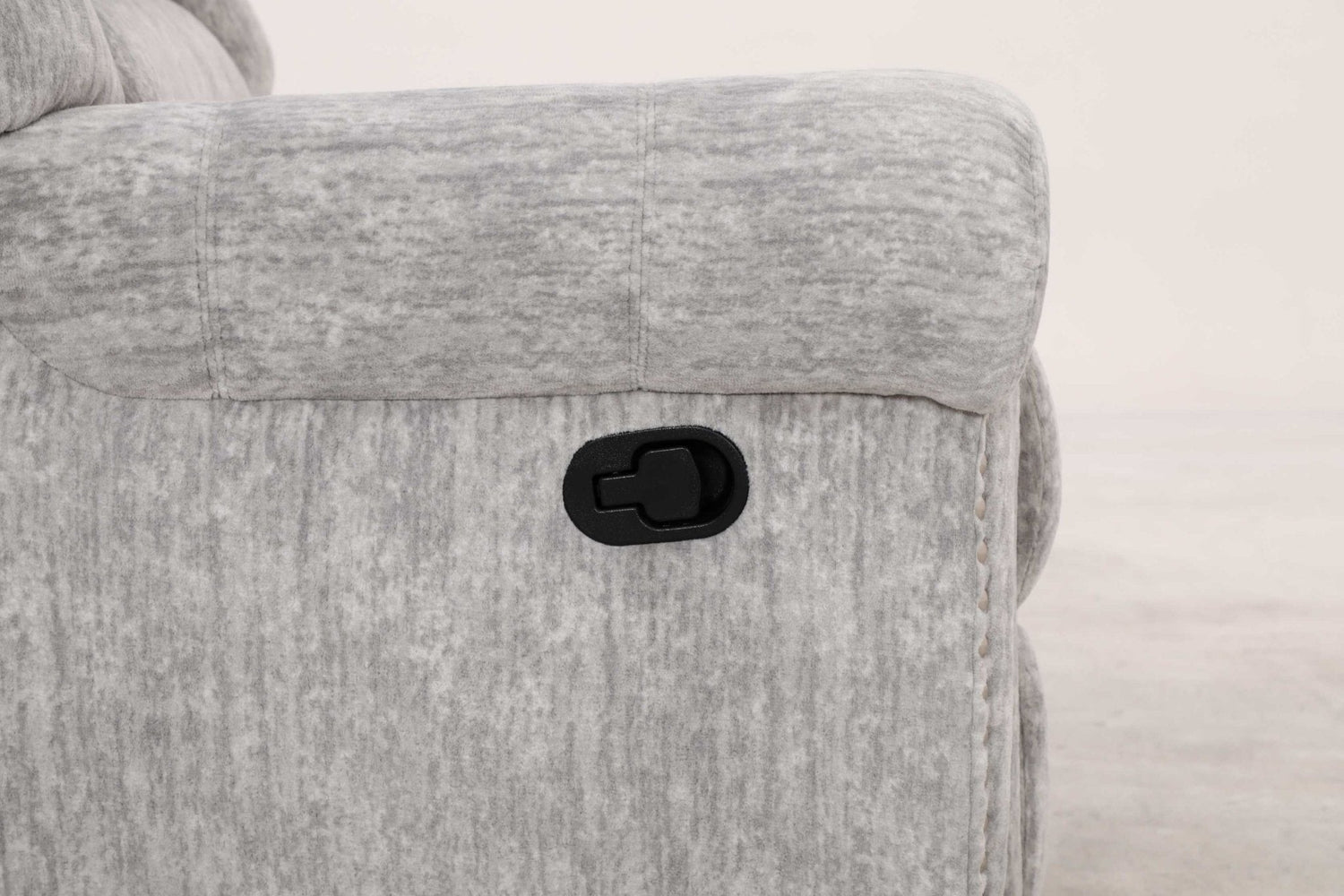 EaseGlide Manual Grey Recliner