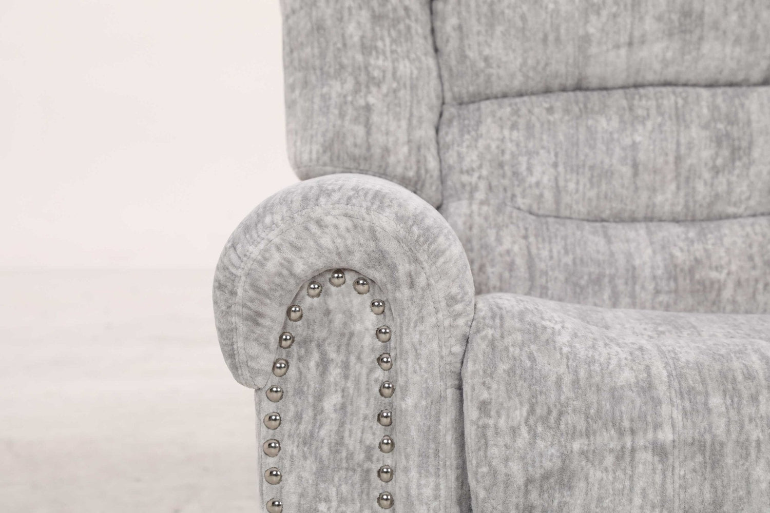 EaseGlide Manual Grey Recliner