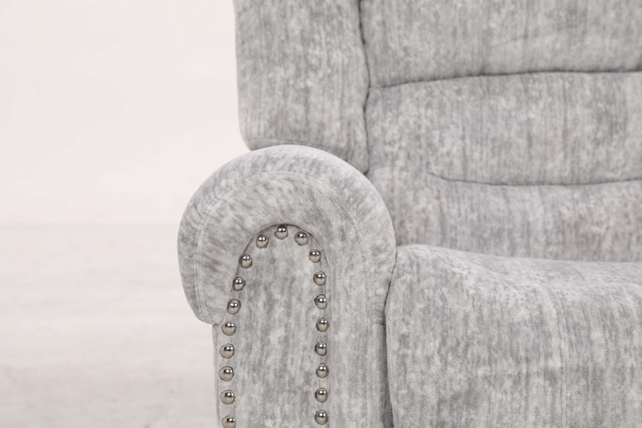 EaseGlide Manual Grey Recliner