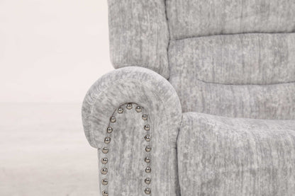 EaseGlide Manual Grey Recliner