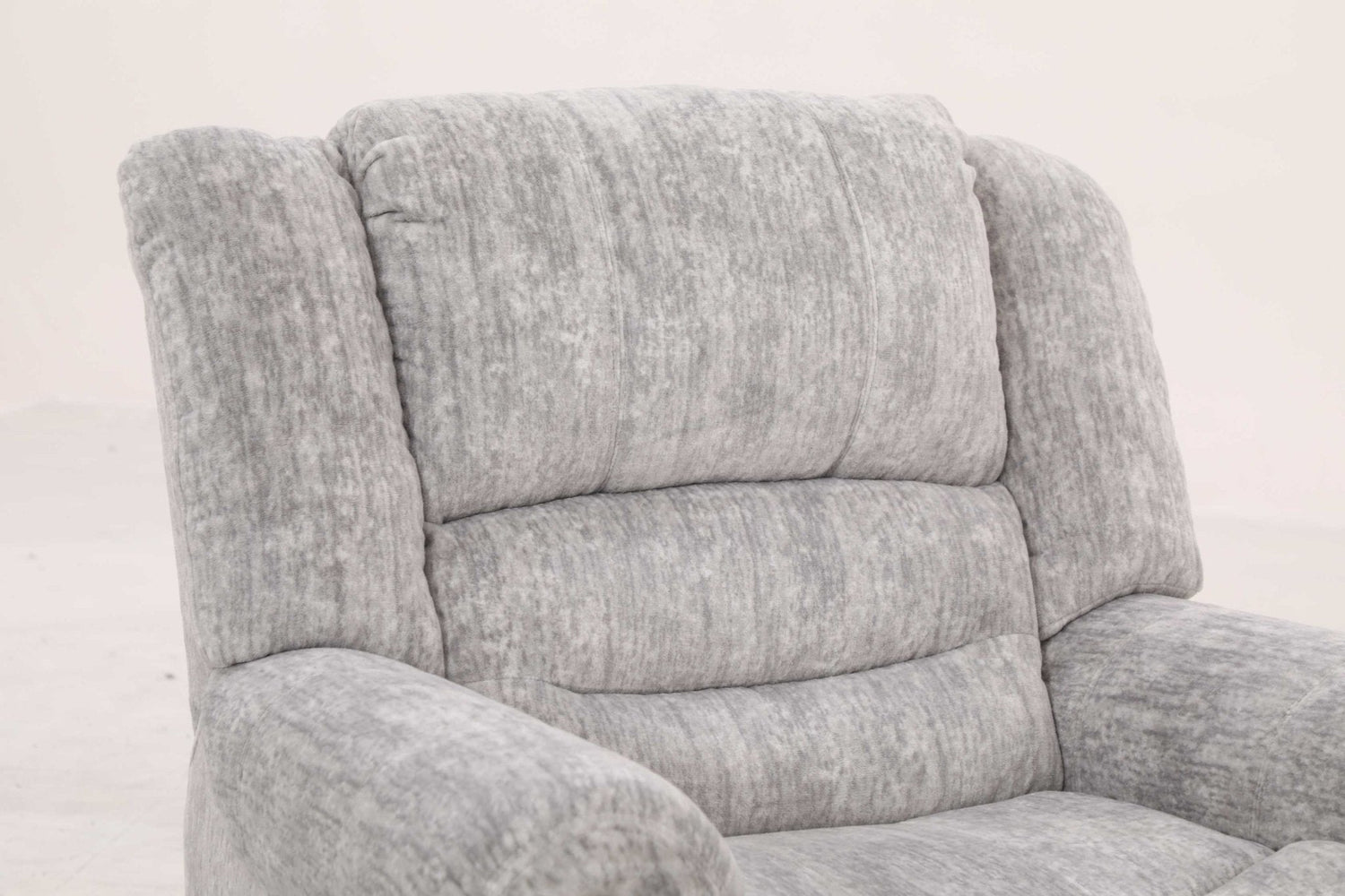 EaseGlide Manual Grey Recliner