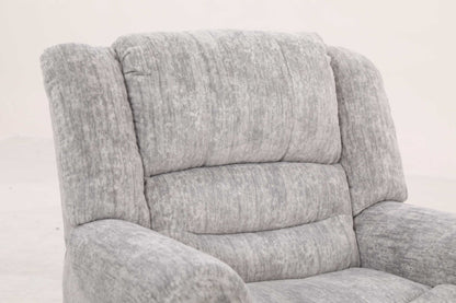 EaseGlide Manual Grey Recliner