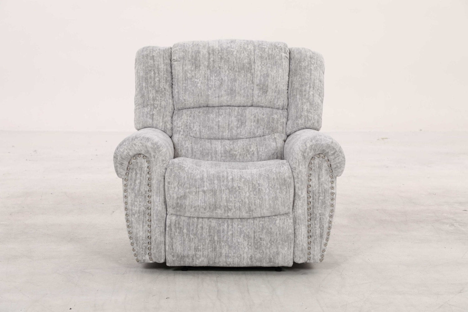 EaseGlide Manual Grey Recliner