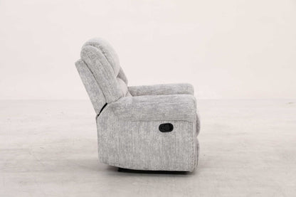 EaseGlide Manual Grey Recliner