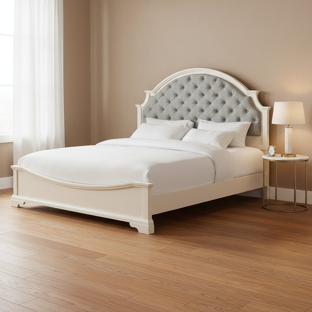 Eastwood Youth King UPH Bed in Off-White