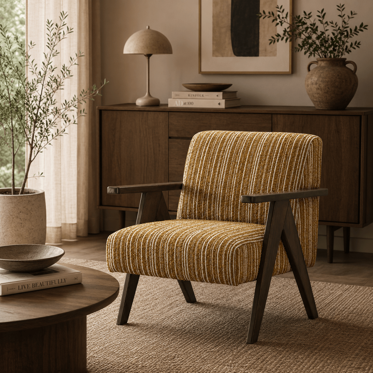 Echo Patterned Accent Chair