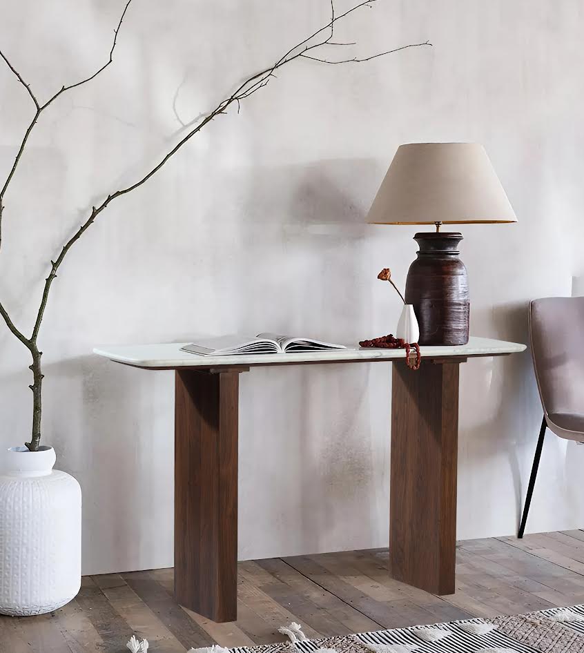 Eclipse Marble Console Table