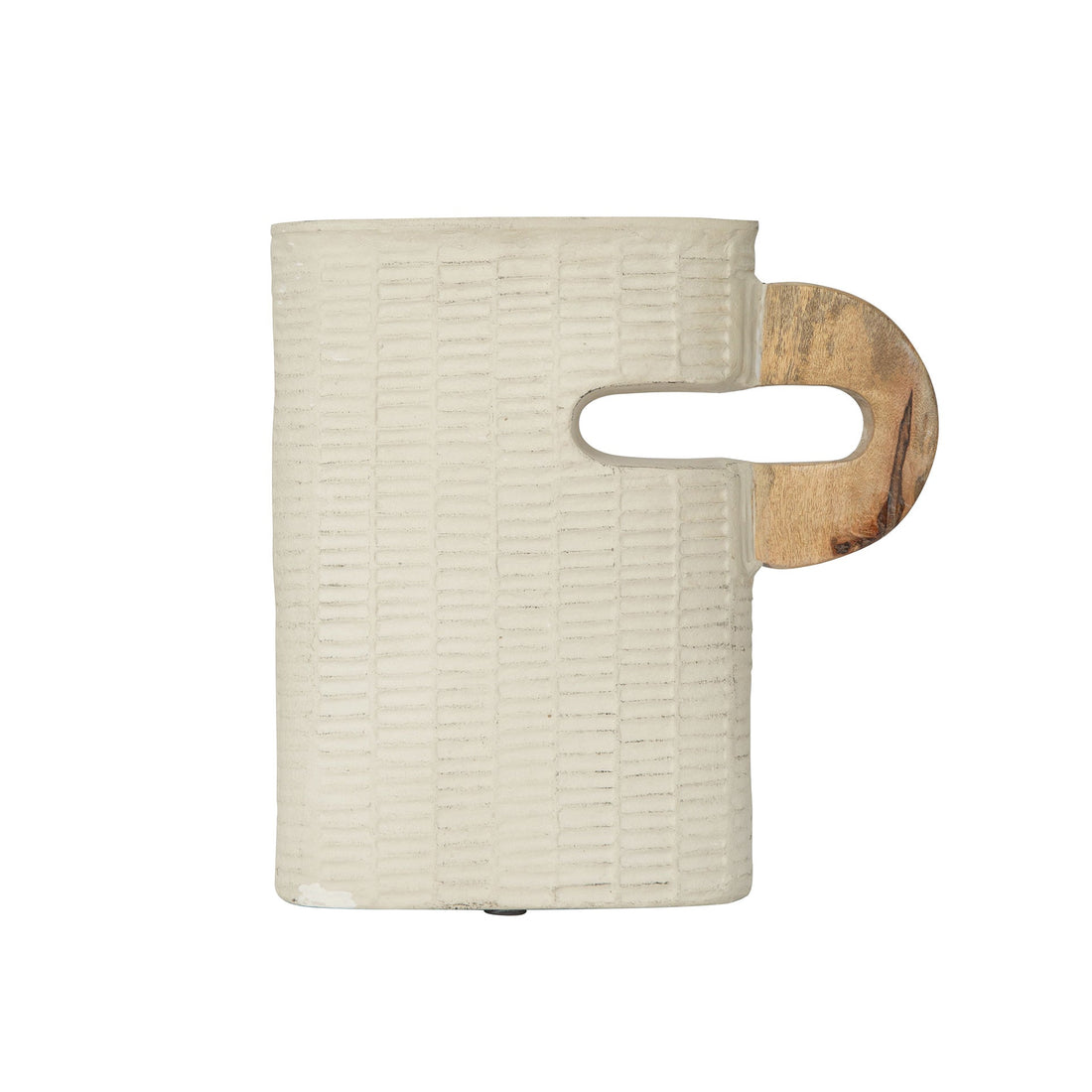 Ecomix Bidge Vase With Wooden Handle Small