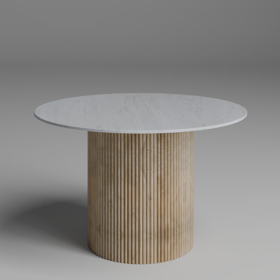 Ribbed Round Dining table