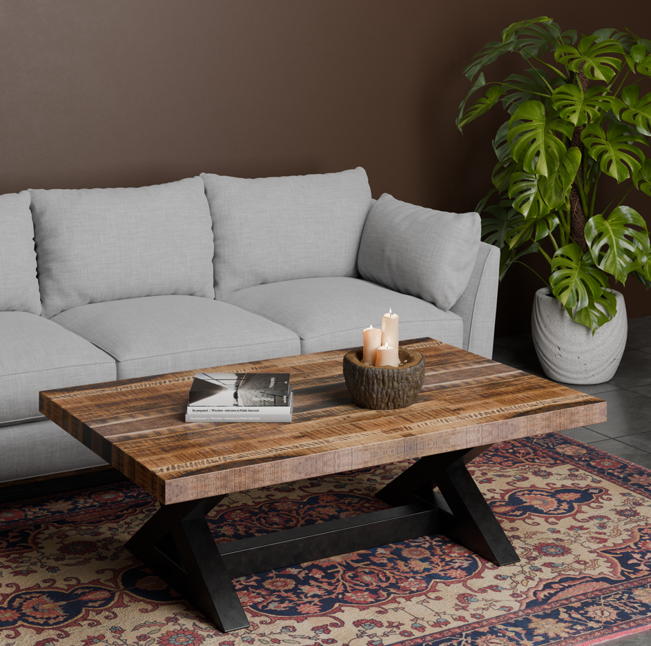 Mangoo wood top Coffee table