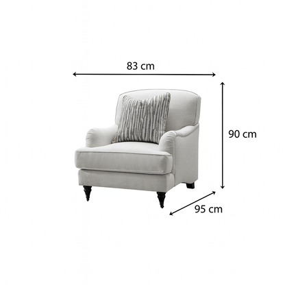 el Amor Cream Accent Chair