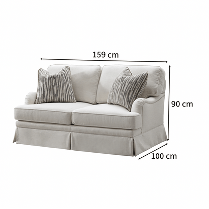 el Amor Cream Loveseat