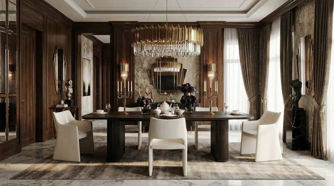 Elara Black 8 Seater Dining Table