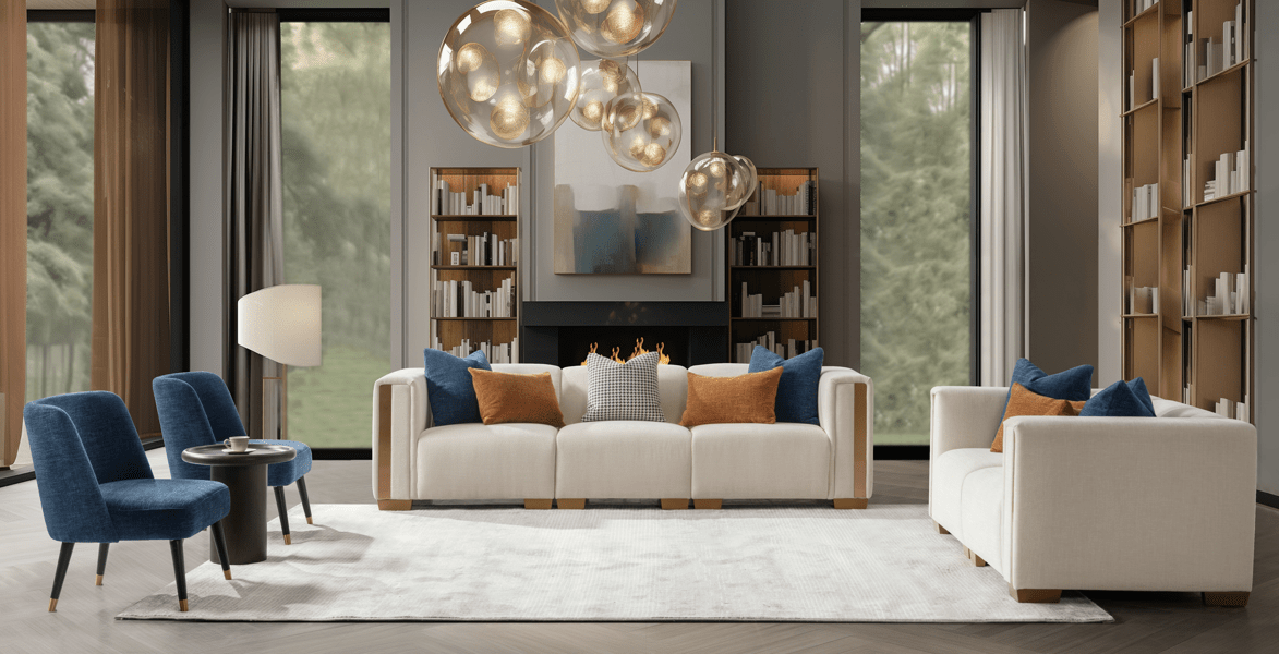 Elegant Embrace Beige Sectional