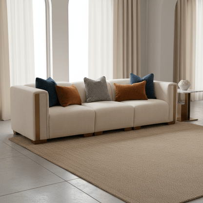 Elegant Embrace Beige Sectional