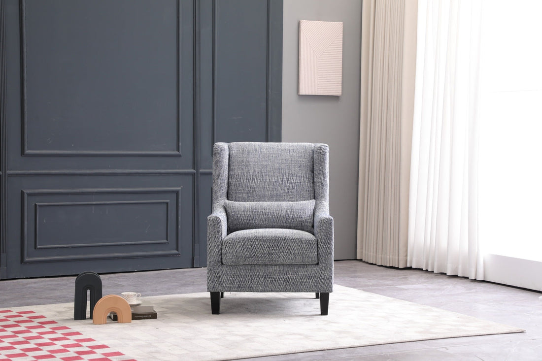 Elegant Grey Accent Chair