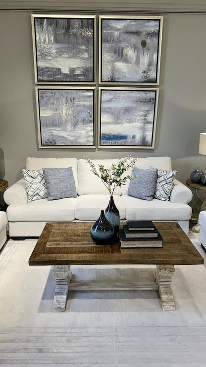 Elegant Off-White Living Room Set