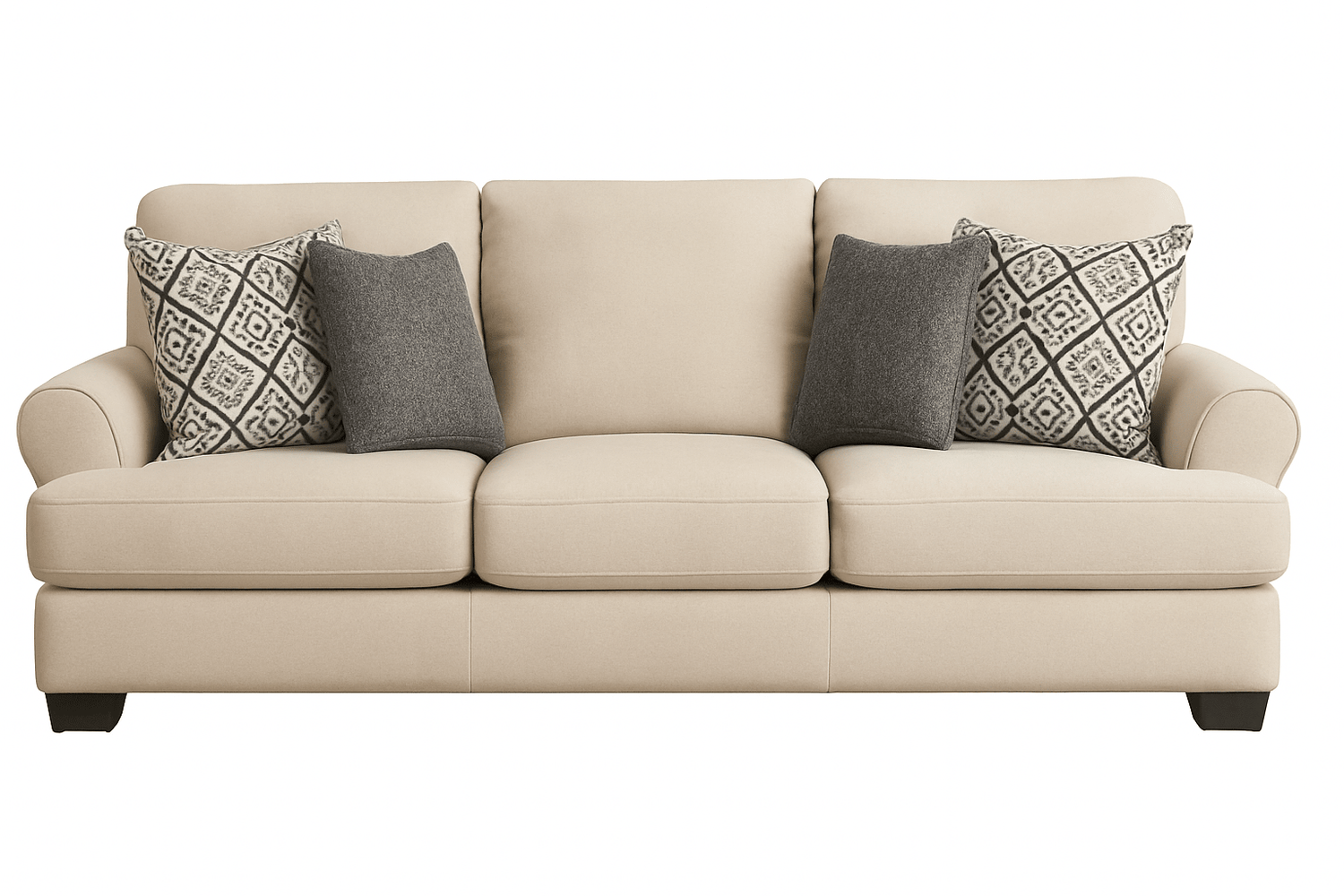 Elegant Off-White Living Room Set
