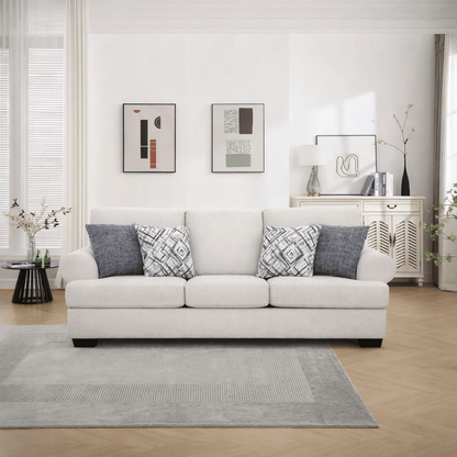 Elegant Off-White Sofa (236cm)