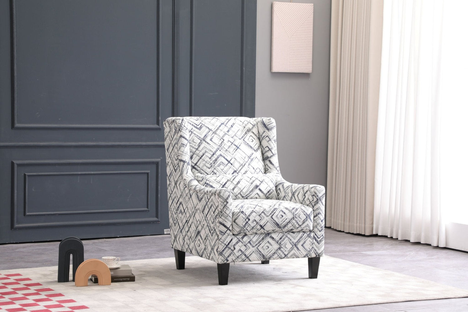 Elegant Printed Accent Chair