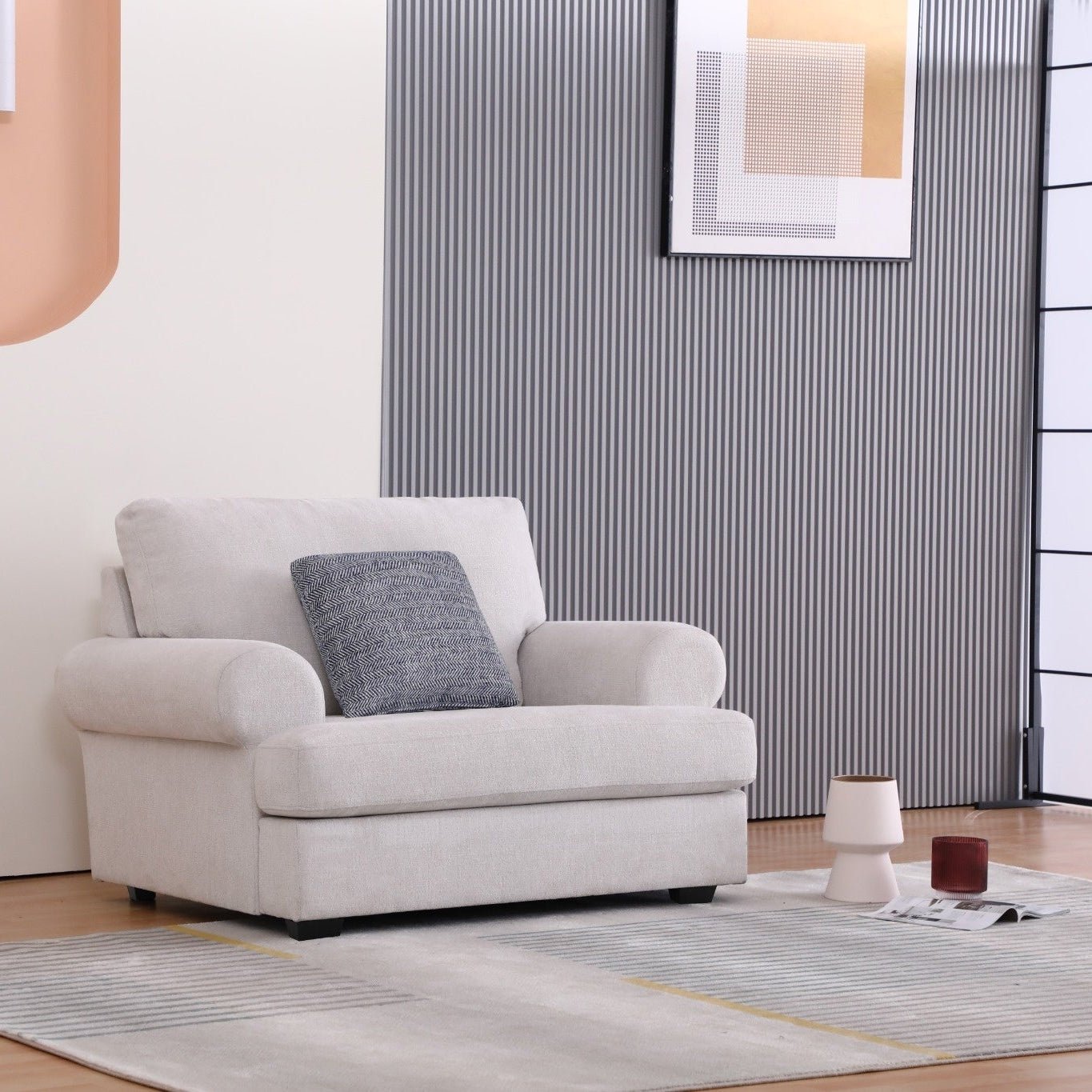Elegant White Arm Chair