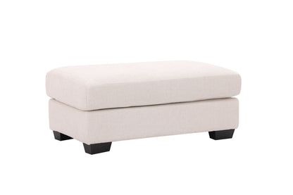 Elegant White Ottoman
